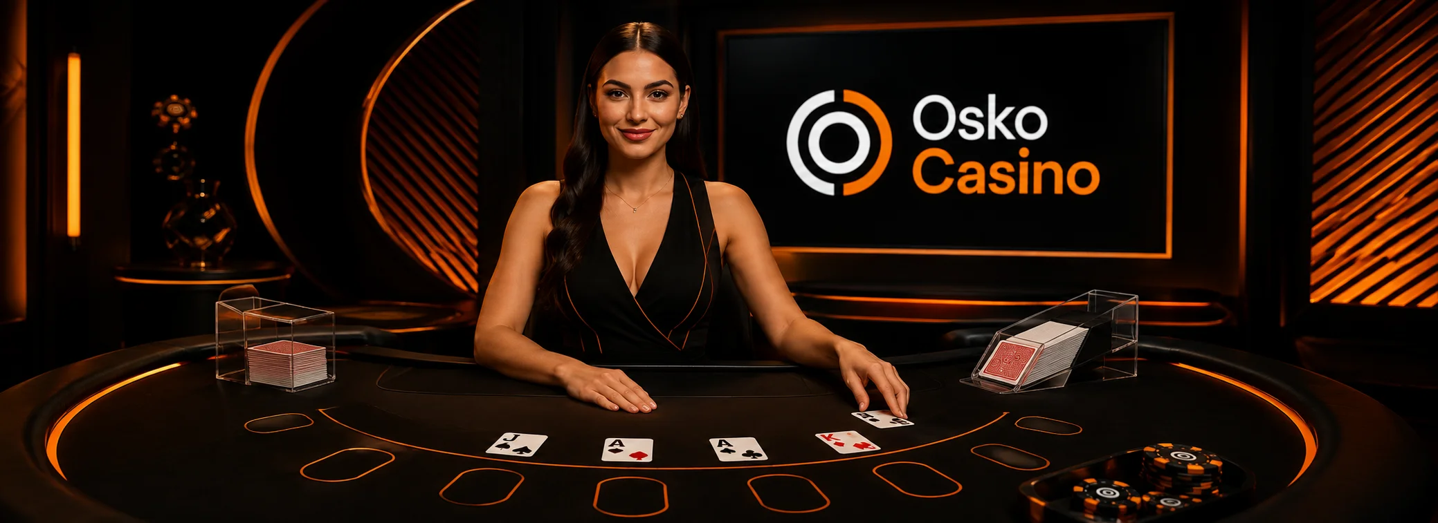 Live dealer tables at Osko Casino